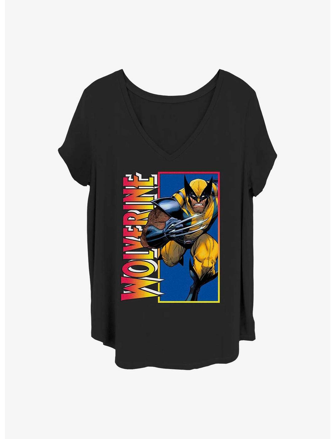 Marvel Wolverine Classic Wolverine Girls T-Shirt Plus Size, BLACK, hi-res