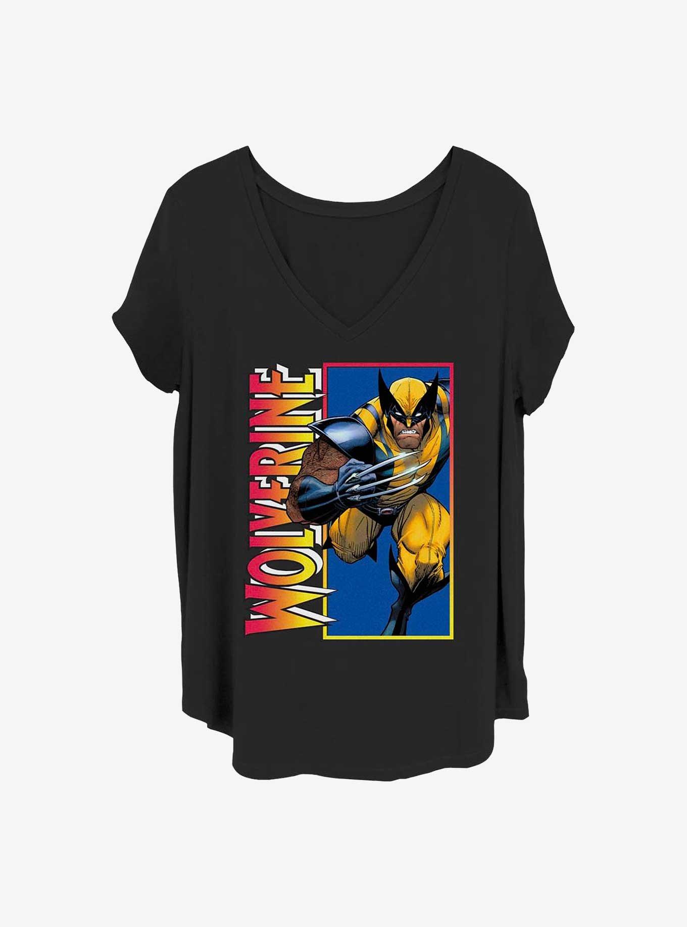 Marvel Wolverine Classic Wolverine Girls T-Shirt Plus Size, BLACK, hi-res