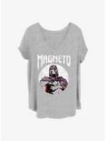 Marvel X-Men Magneto Pose Girls T-Shirt Plus Size, HEATHER GR, hi-res