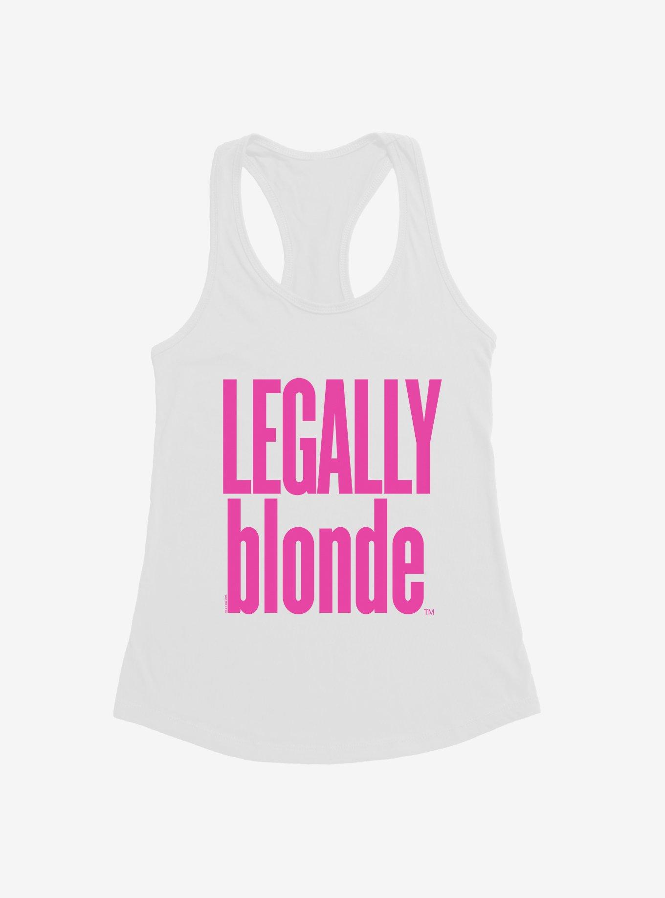 Legally Blonde Title Logo Girls Tank, WHITE, hi-res