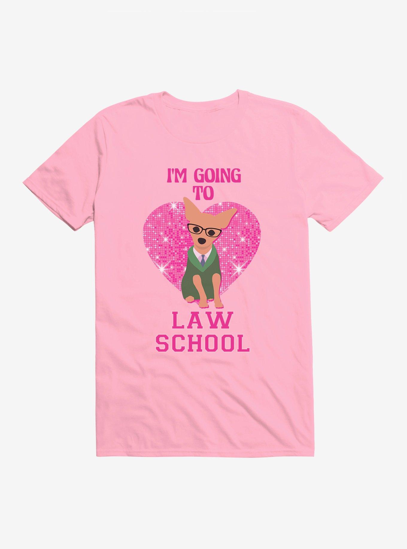Legally Blonde Bruiser Going To Law School T-Shirt, CHARITY PINK, hi-res view 1