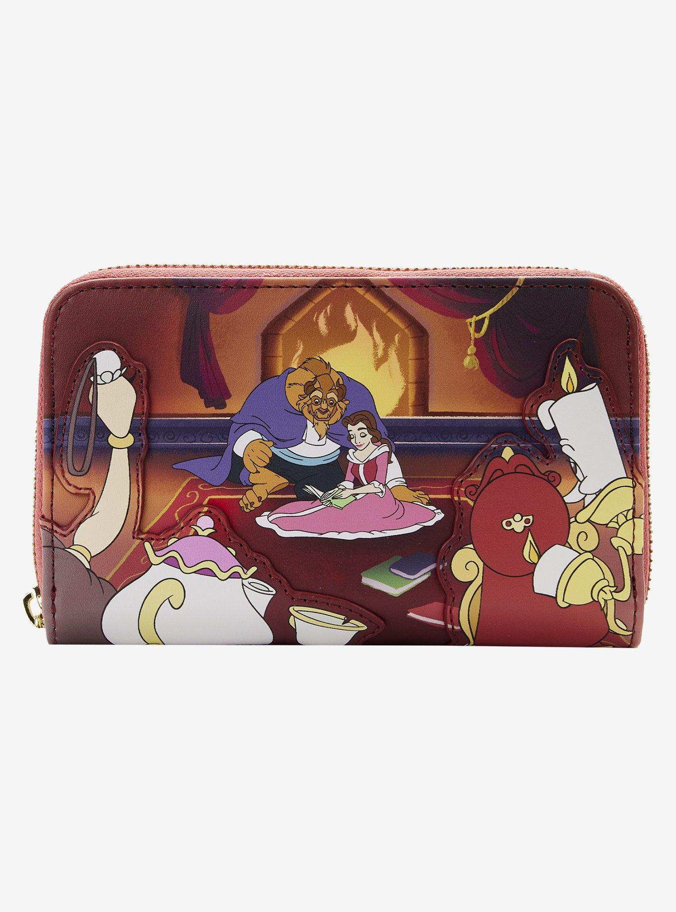 Loungefly Disney Beauty and the Beast Library Small Zip Wallet, , hi-res