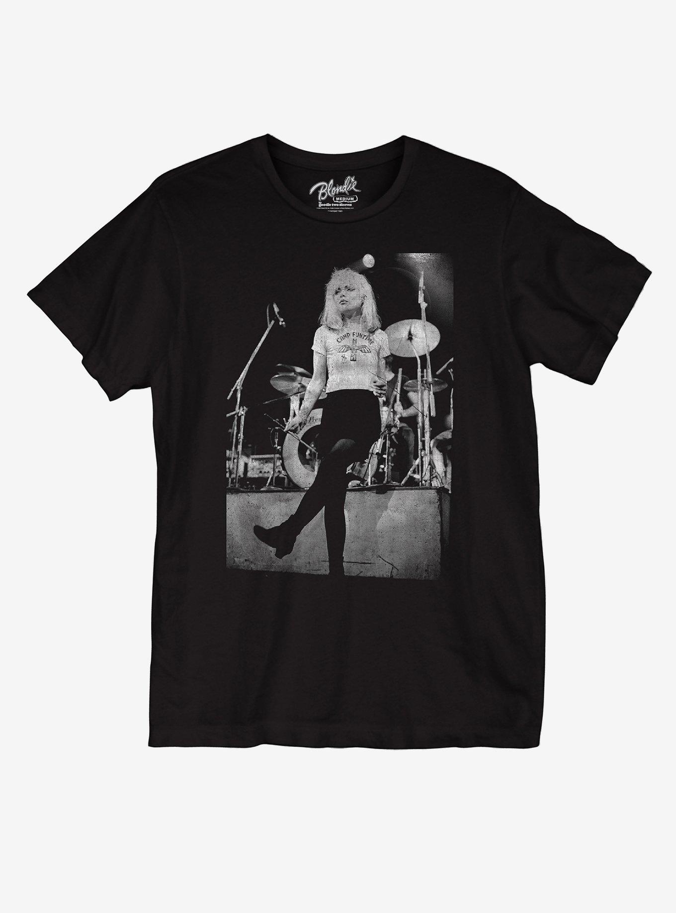 Blondie Live Show Photo Boyfriend Fit Girls T-Shirt, BLACK, hi-res