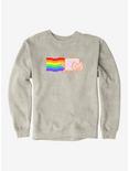 Nyan Cat Radiant Sweatshirt, OATMEAL HEATHER, hi-res
