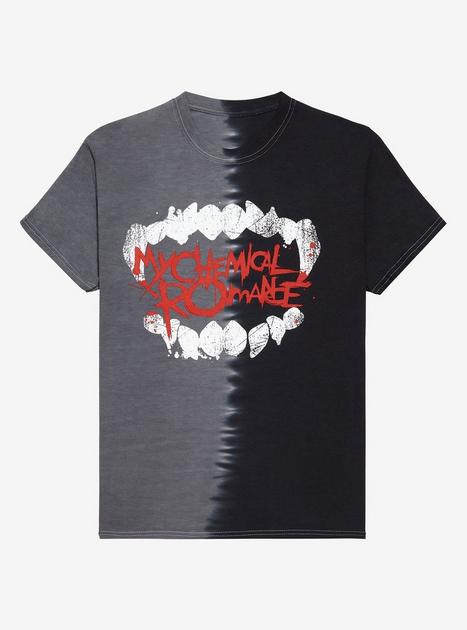 My Chemical Romance Fangs Split Dye Boyfriend Fit Girls T-Shirt | Hot Topic