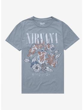 Nirvana Floral Heart Boyfriend Fit Girls T-Shirt, , hi-res