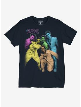 NSYNC Rainbow Portrait Boyfriend Fit Girls T-Shirt, , hi-res