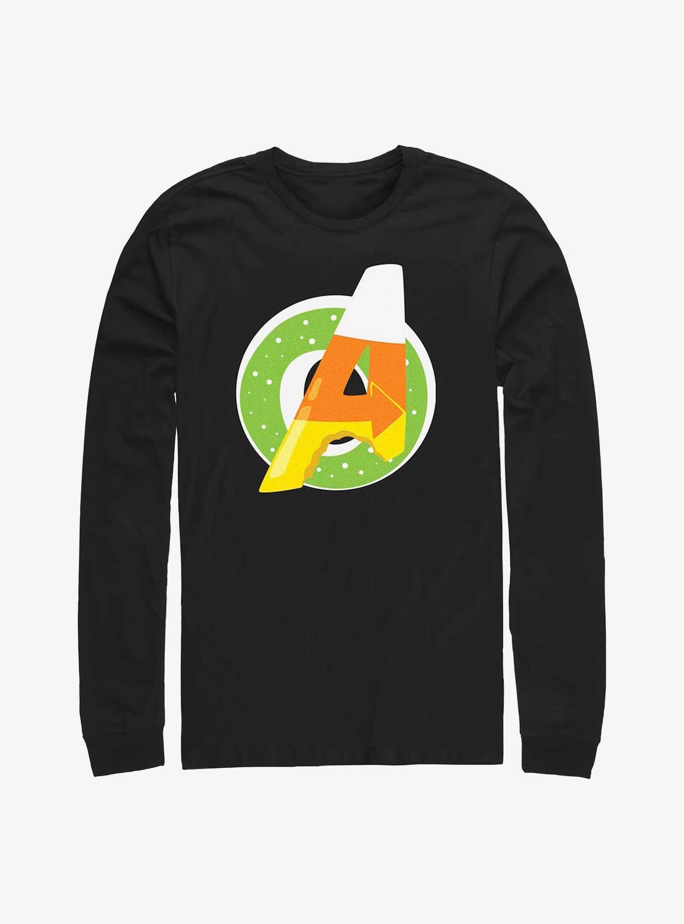 Marvel Avengers Donut Candy Corn Logo Long-Sleeve T-Shirt, , hi-res
