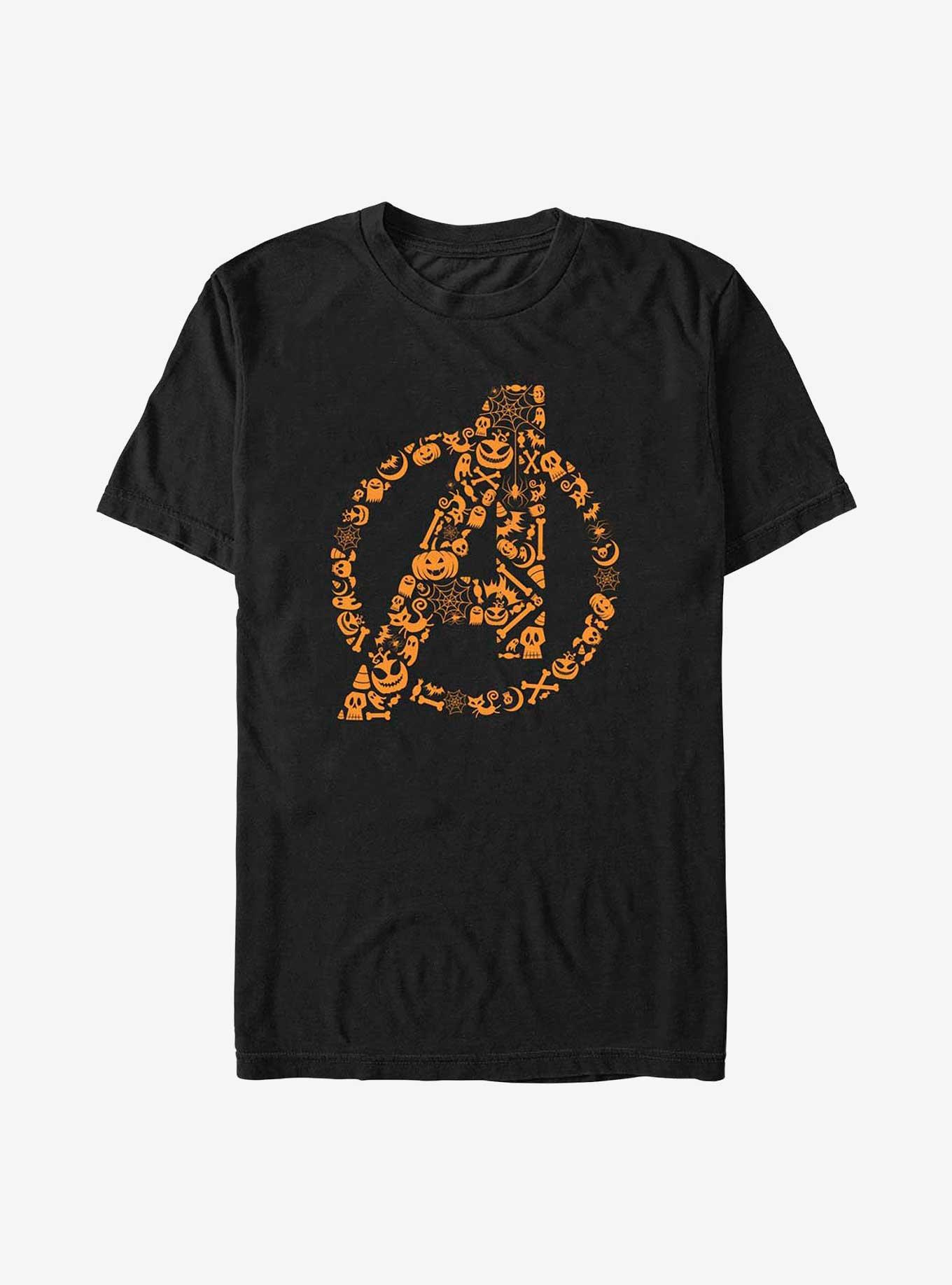 Marvel Avengers Halloween Logo Fill T-Shirt, , hi-res