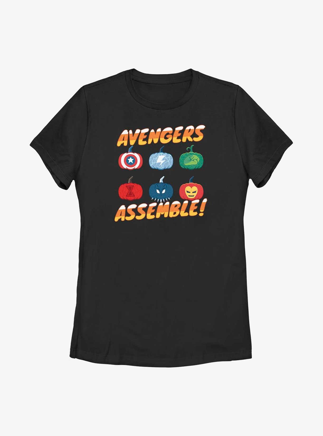 Marvel Avengers Pumpkin Assemble Womens T-Shirt, , hi-res