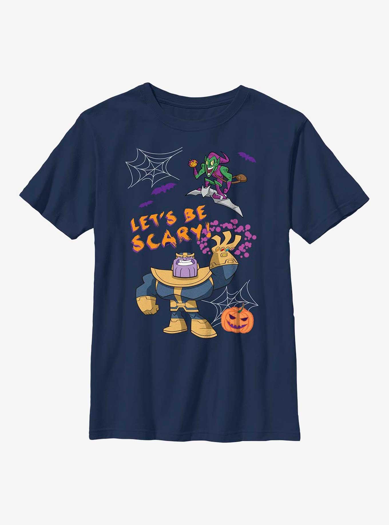 Marvel Avengers Be Scary Thanos Green Goblin Youth T-Shirt, , hi-res