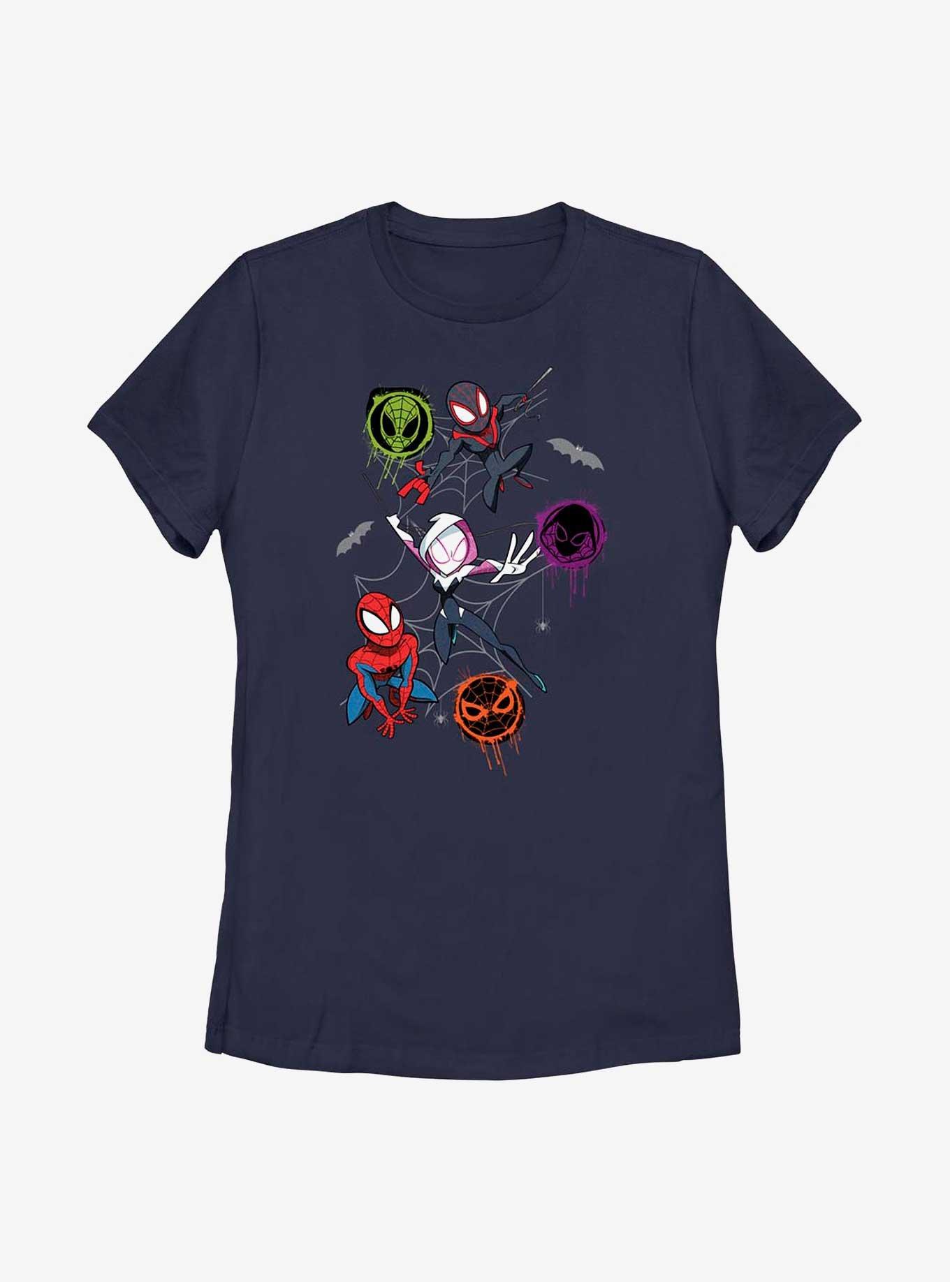 Marvel Spider-Man Trio Spifderverse Womens T-Shirt
