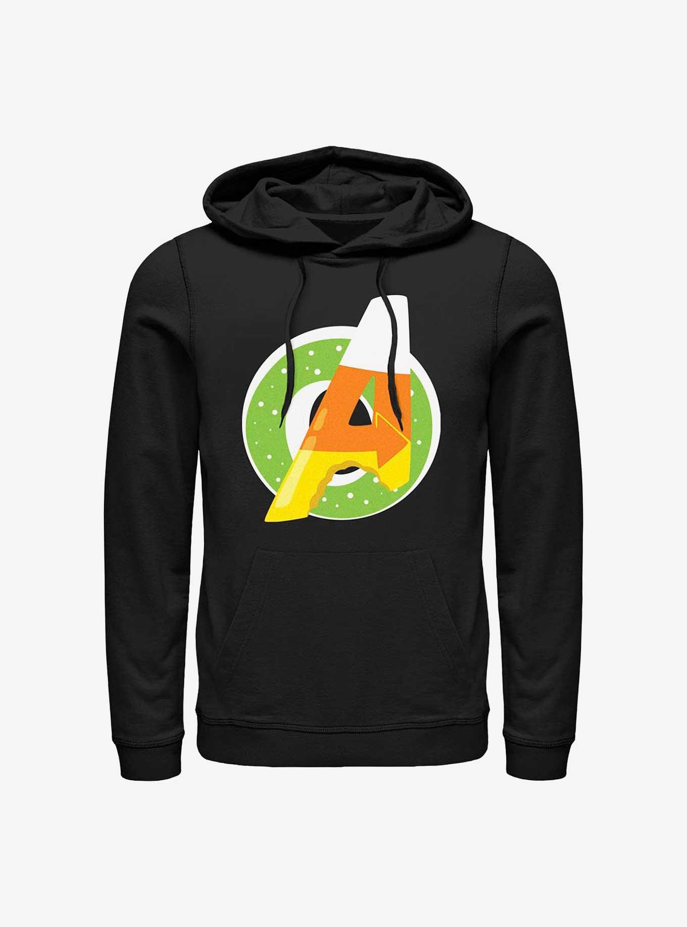 Marvel Avengers Donut Candy Corn Logo Hoodie, BLACK, hi-res