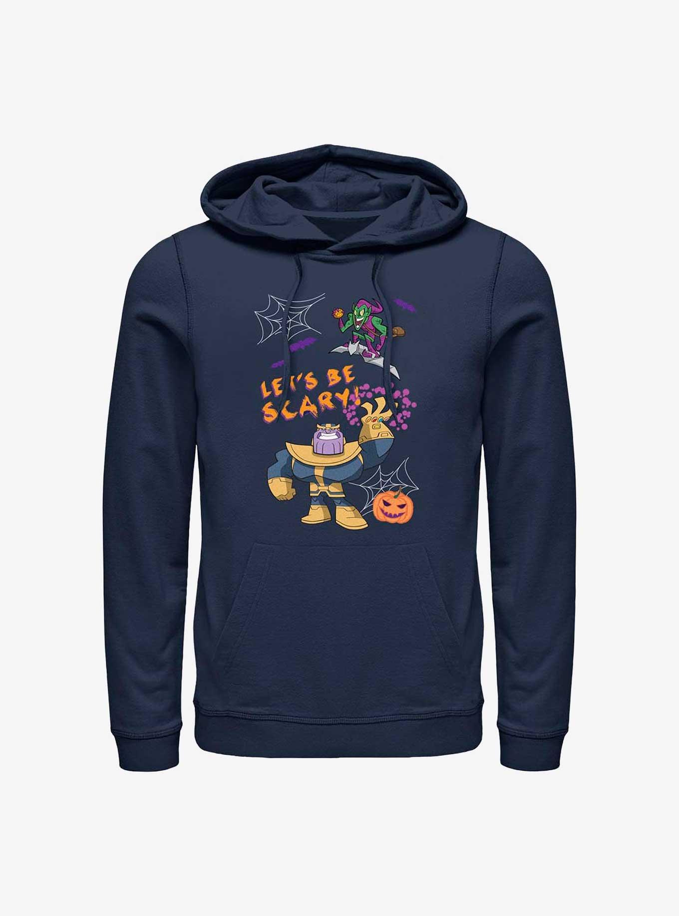 Marvel Avengers Be Scary Thanos Green Goblin Hoodie 