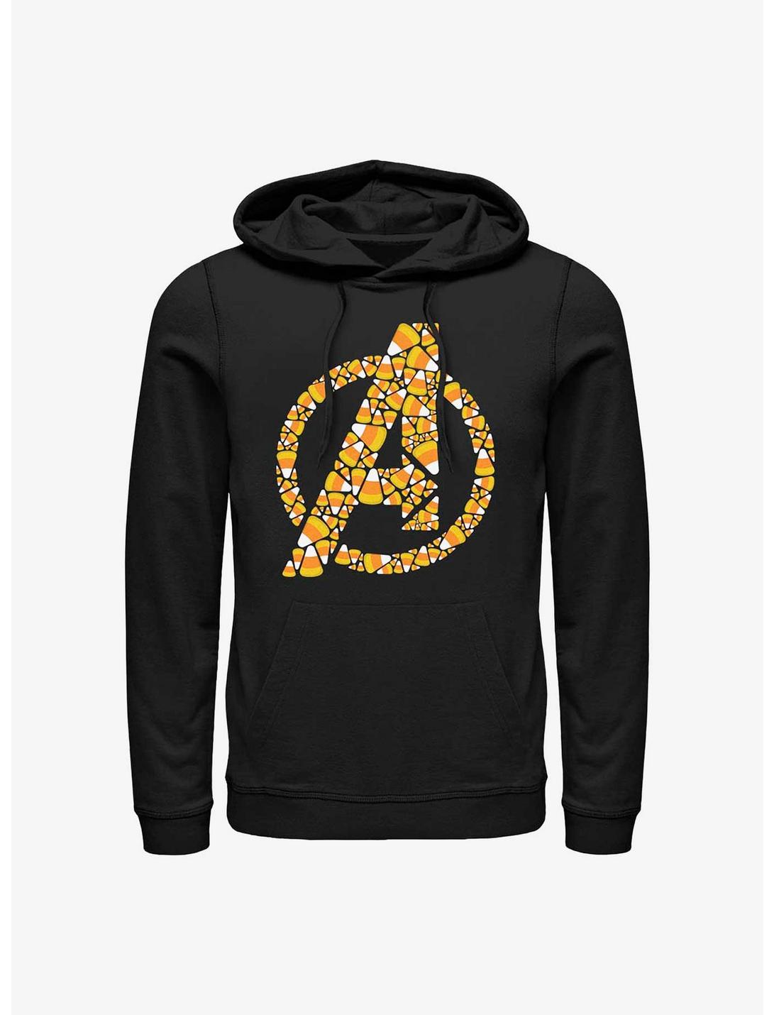 Marvel Avengers Candy Corn Symbol Long-Sleeve T-Shirt, BLACK, hi-res