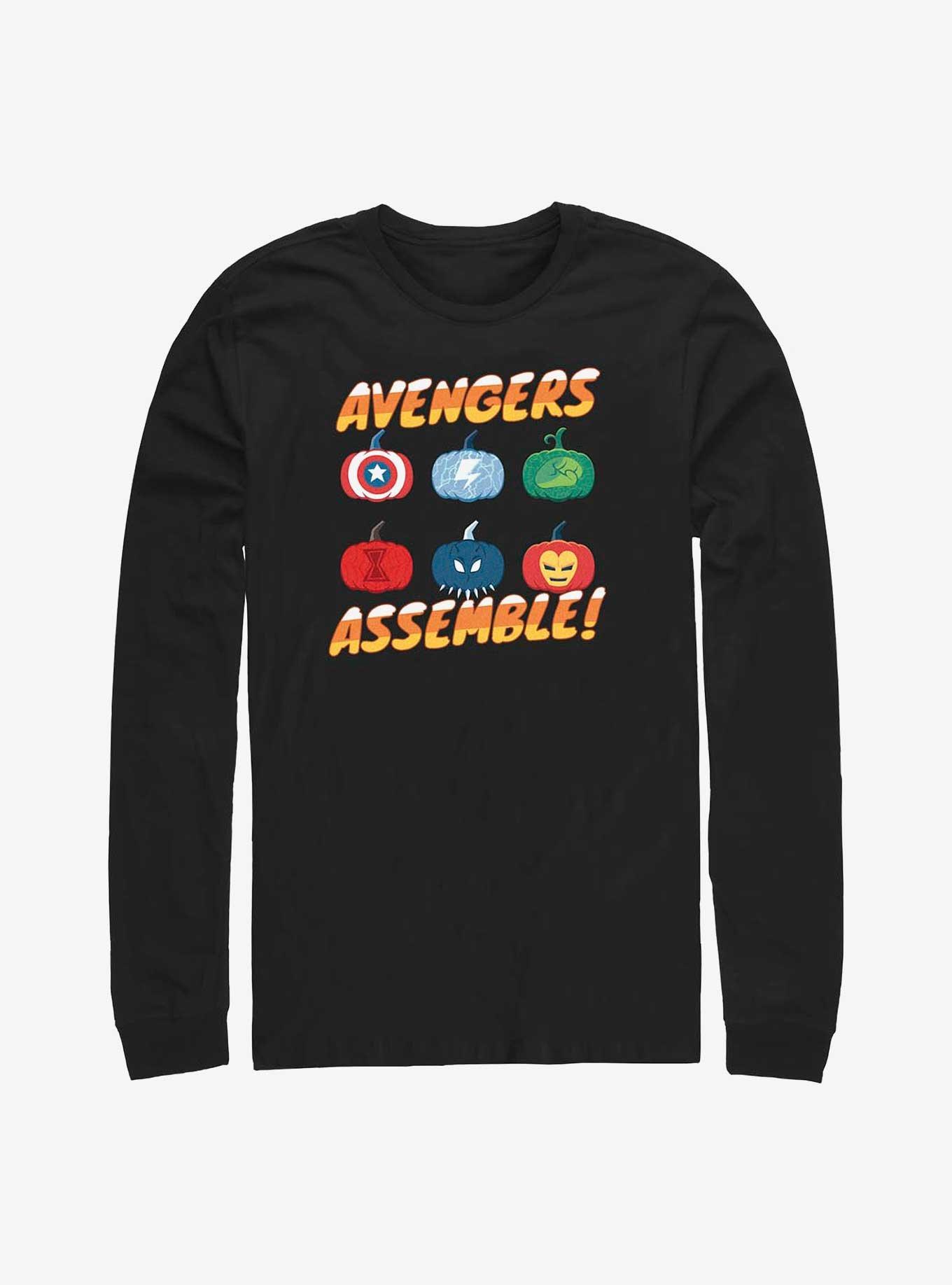 Marvel Avengers Pumpkin Assemble Long-Sleeve T-Shirt, , hi-res