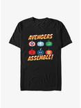Marvel Avengers Pumpkin Assemble T-Shirt, BLACK, hi-res