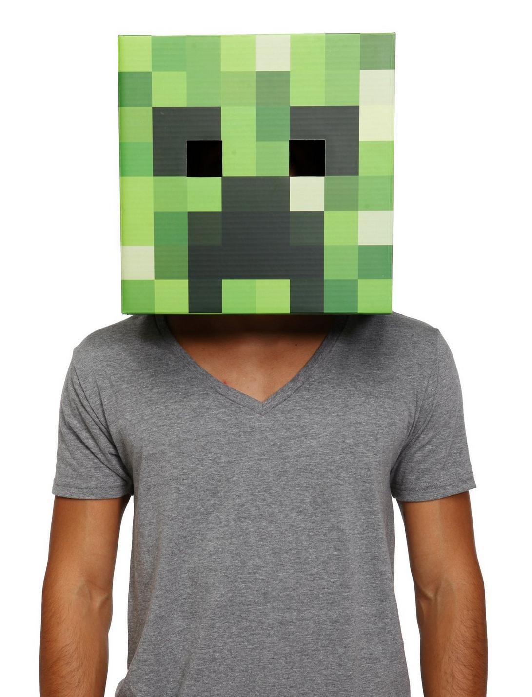 Minecraft Cardboard Creeper Head, , hi-res