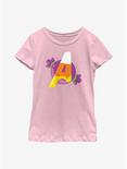 Marvel Avengers Candy Logo Youth Girls T-Shirt, PINK, hi-res