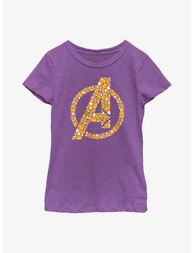 Marvel Avengers Candy Corn Symbol Youth Girls T-Shirt, , hi-res