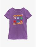 Marvel Avengers Pumpkin Assemble Youth Girls T-Shirt, PURPLE BERRY, hi-res