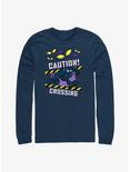 Marvel Black Panther Caution Crossing Long-Sleeve T-Shirt, NAVY, hi-res