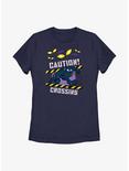 Marvel Black Panther Caution Crossing Womens T-Shirt, NAVY, hi-res