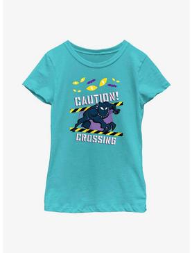 Marvel Black Panther Caution Crossing Youth Girls T-Shirt, , hi-res