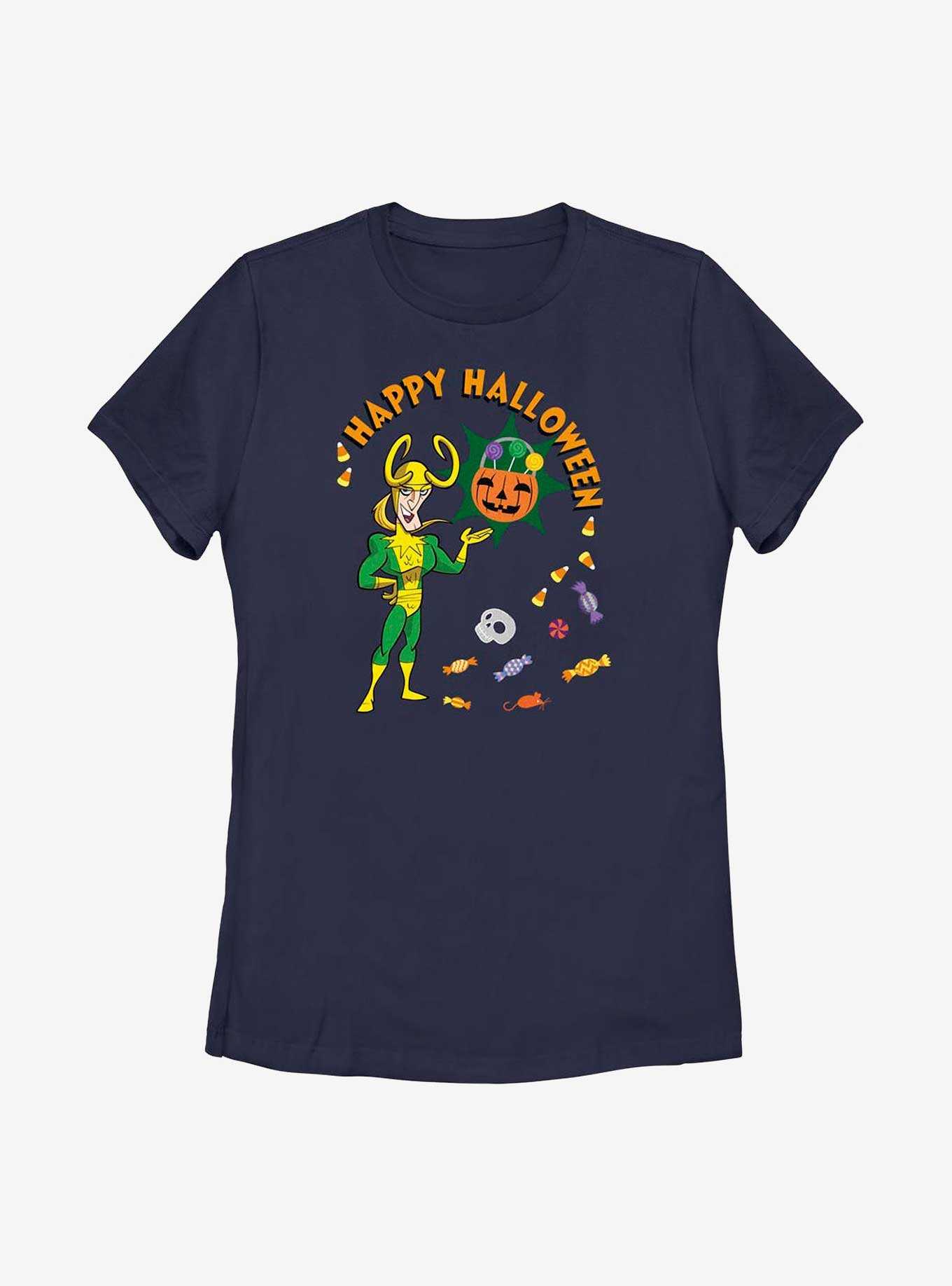 Marvel Loki Happy Halloween Womens T-Shirt, , hi-res