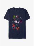 Marvel Spider-Man Trio Spifderverse T-Shirt, NAVY, hi-res