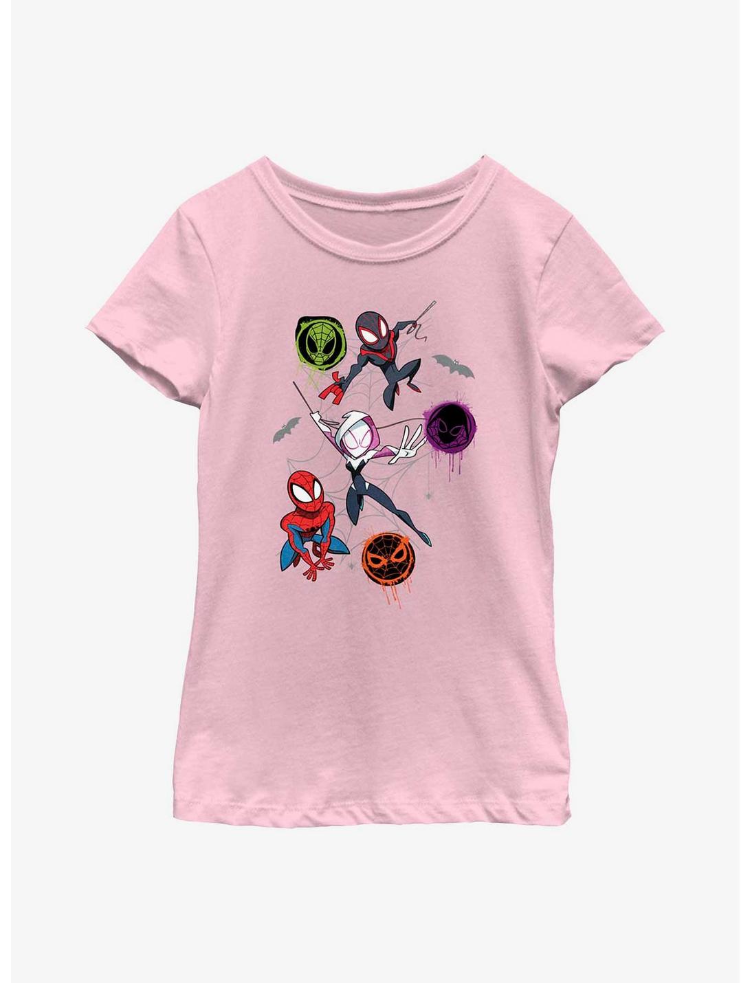 Marvel Spider-Man Trio Spifderverse Youth Girls T-Shirt, PINK, hi-res