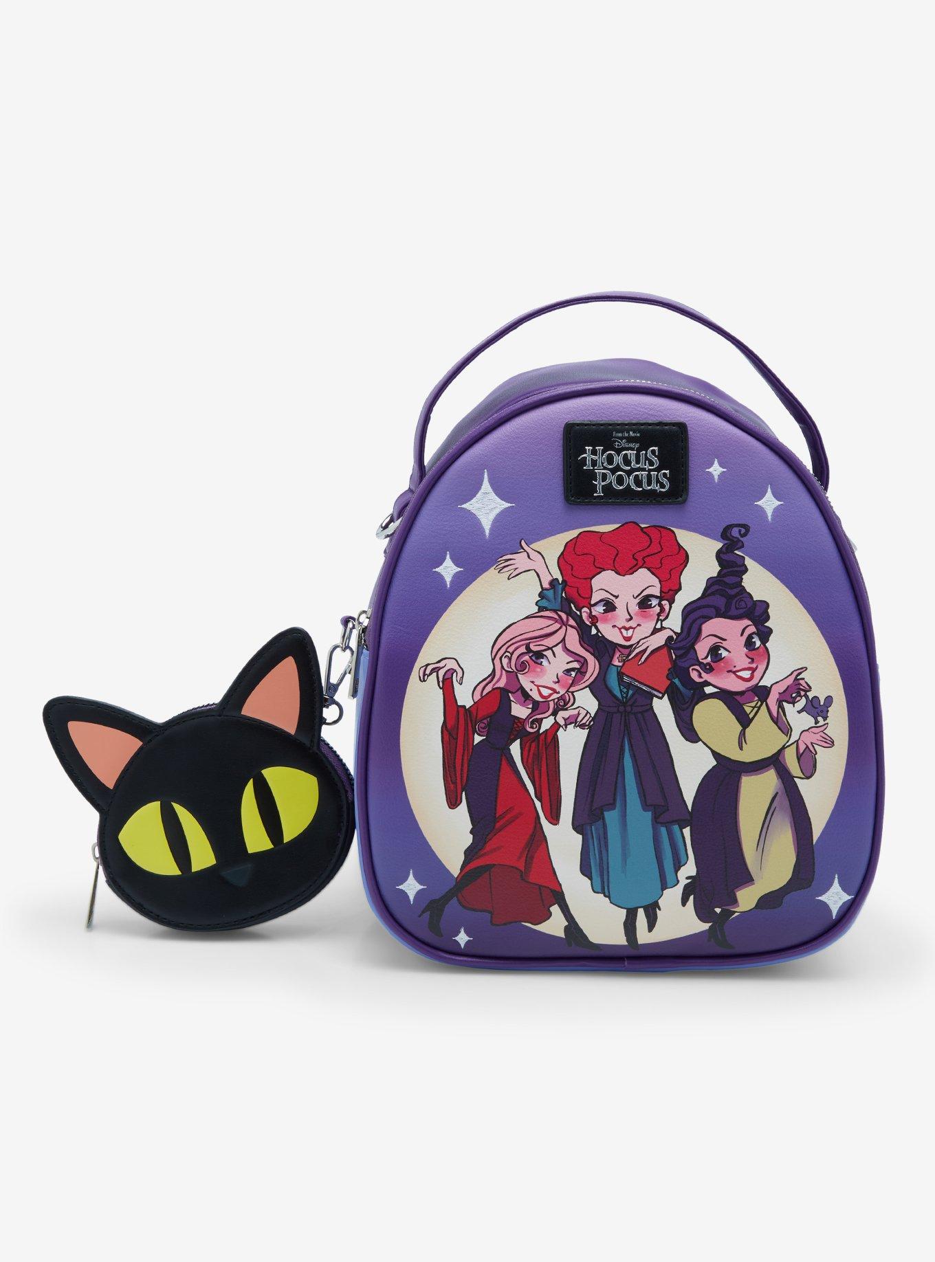 Disney Loungefly Hocus Pocus Backpack Anime Women School Bags