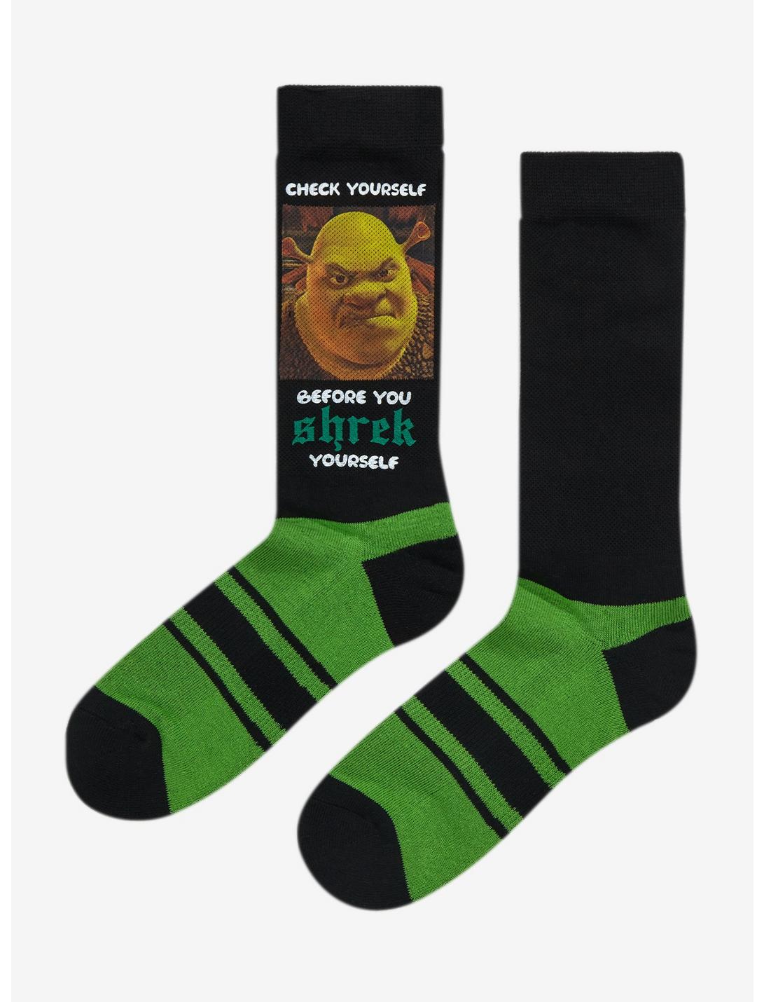 Shrek Check Yourself Crew Socks, , hi-res