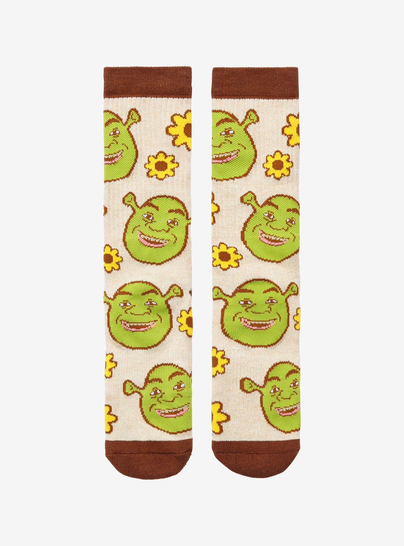 Shrek Sunflower Crew Socks, , hi-res