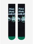 Rick And Morty Peace Among Worlds Crew Socks, , hi-res