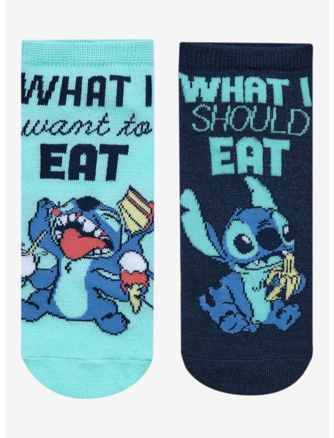 Disney Lilo & Stitch Snacks No-Show Socks, , hi-res