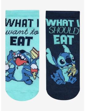 Plus Size Disney Lilo & Stitch Snacks No-Show Socks, , hi-res