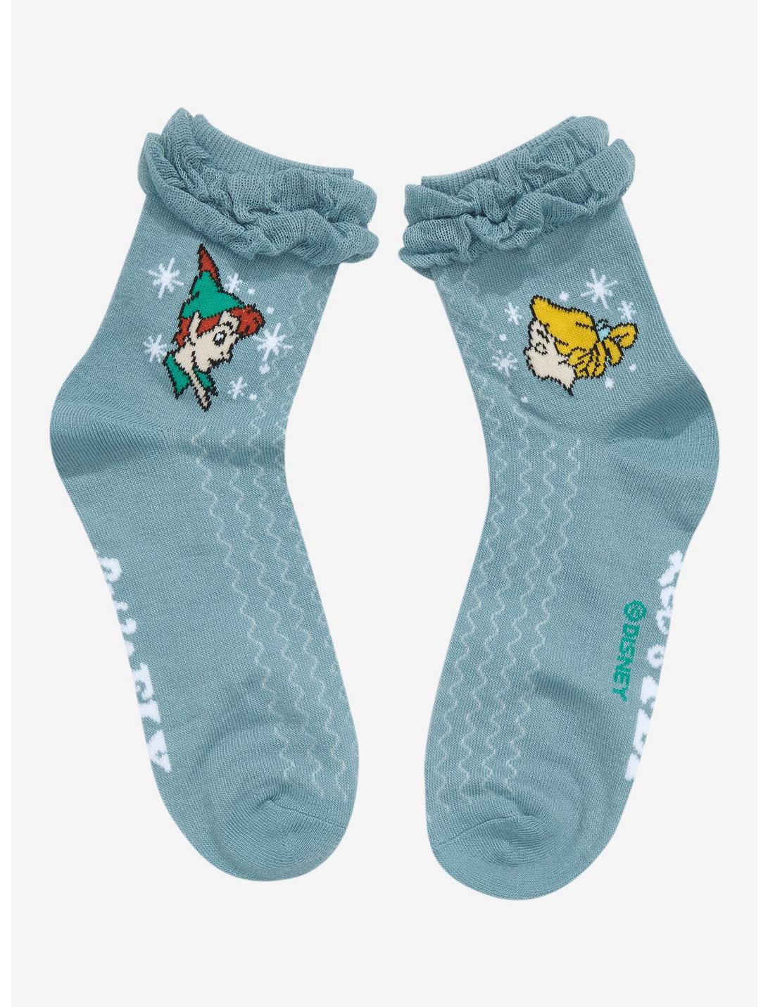 Disney Peter Pan Duo Ruffle Ankle Socks, , hi-res
