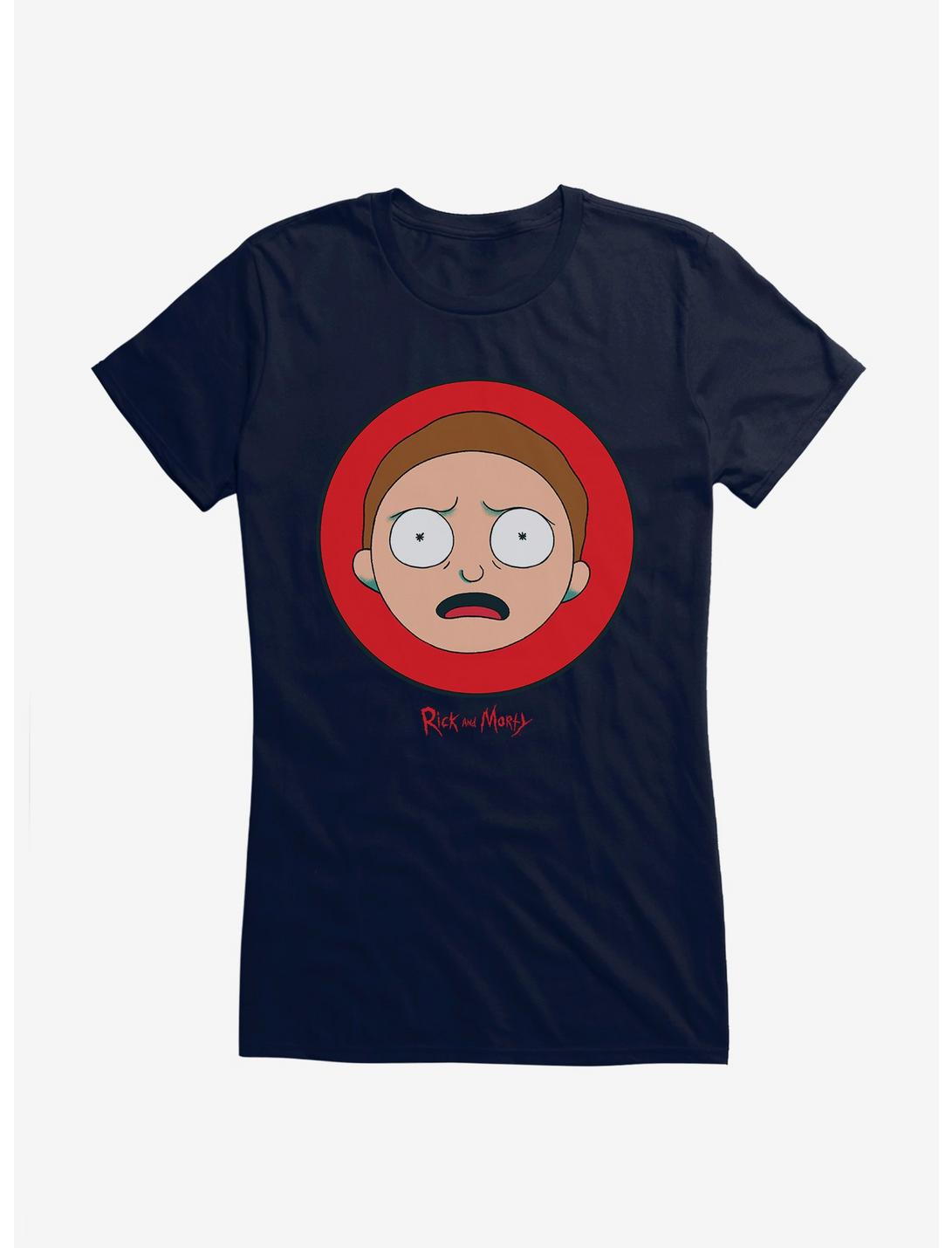 Rick And Morty Stunned Morty Icon Girls T-Shirt, , hi-res
