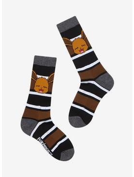 Pokemon Eevee Stripe Crew Socks, , hi-res