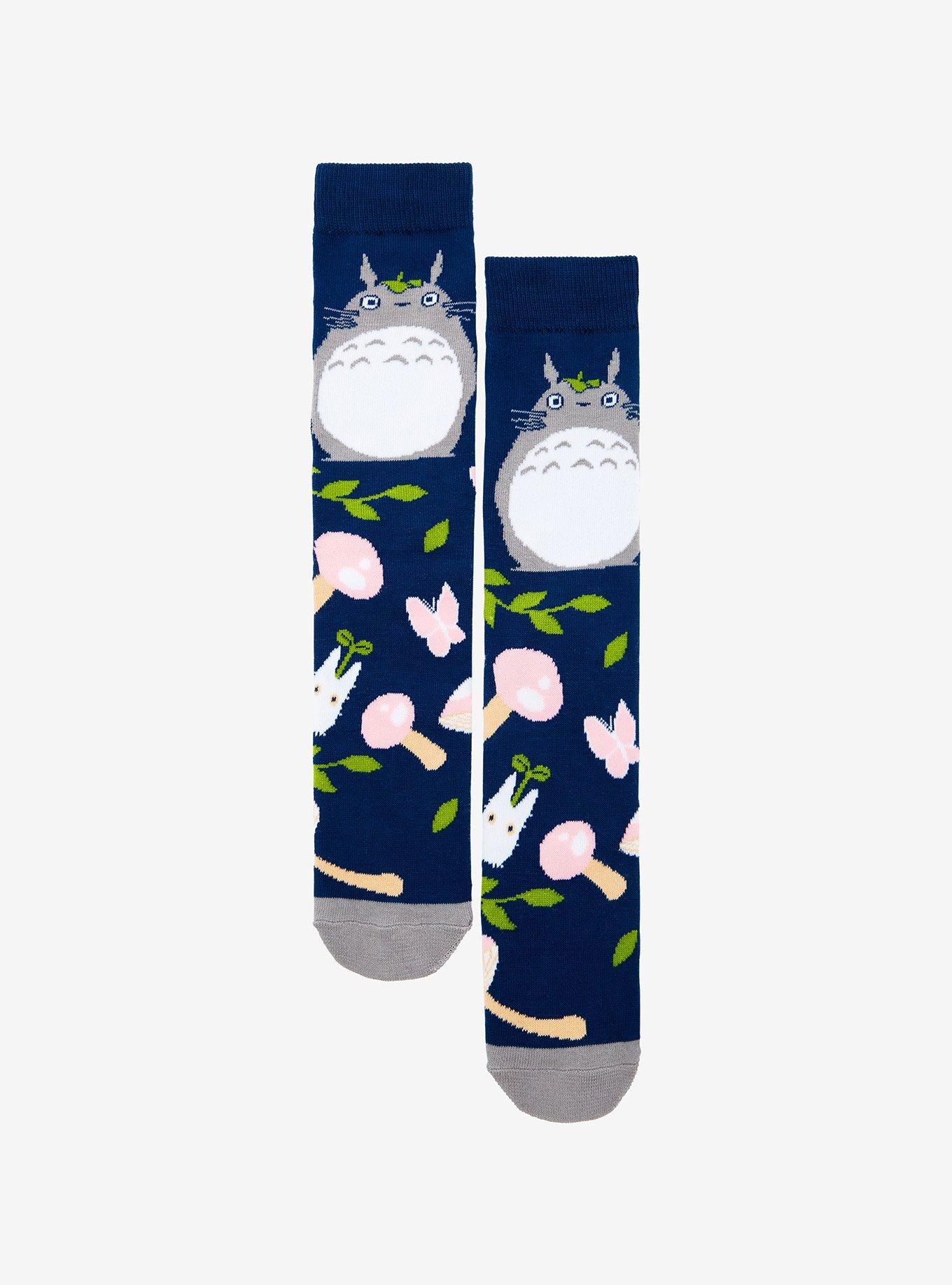 Studio Ghibli My Neighbor Totoro Mushroom Crew Socks, , hi-res