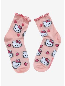 Hello Kitty Heart Ankle Socks, , hi-res