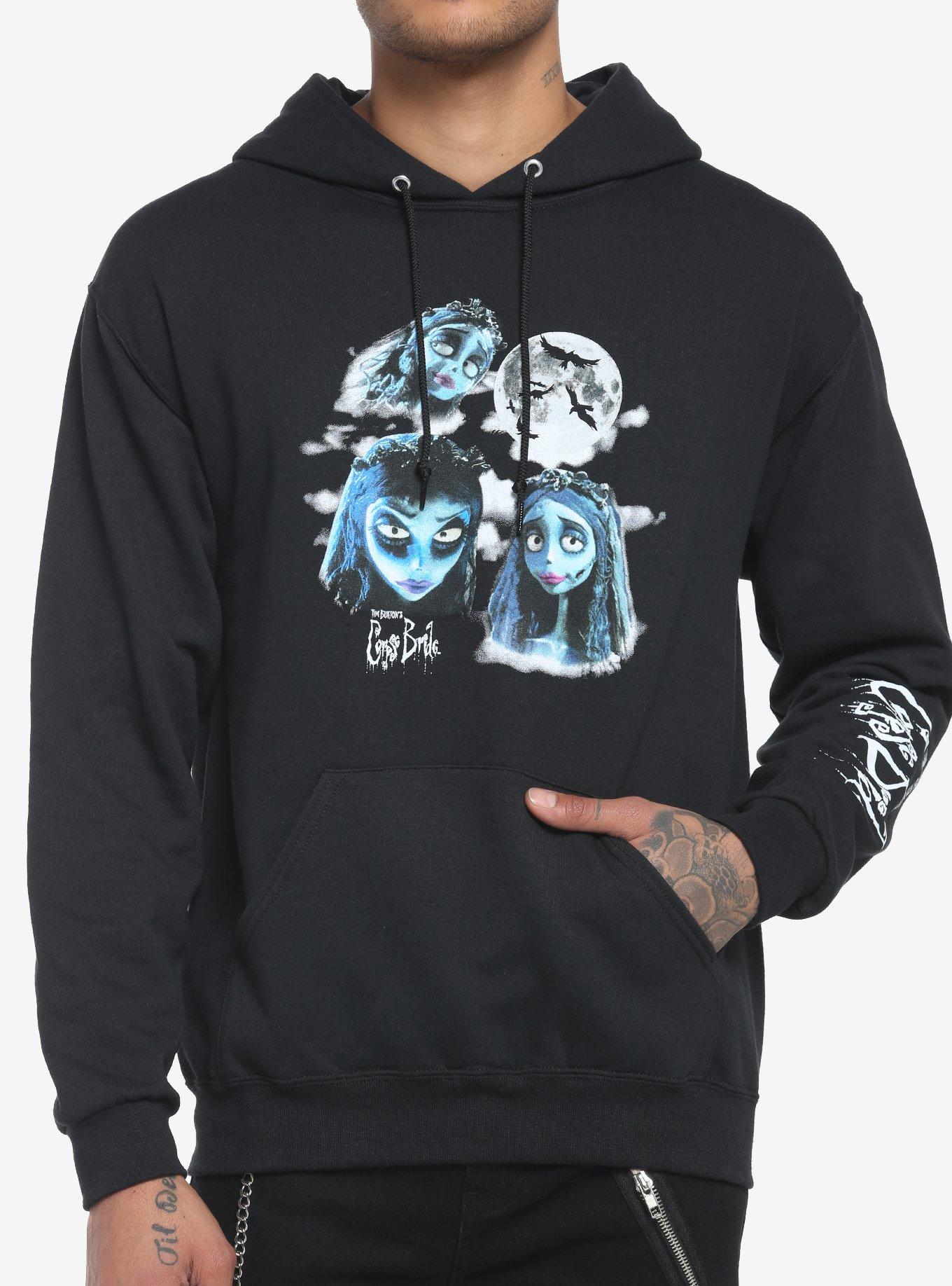 Corpse Bride Emily Moon Collage Hoodie, BLUE, hi-res