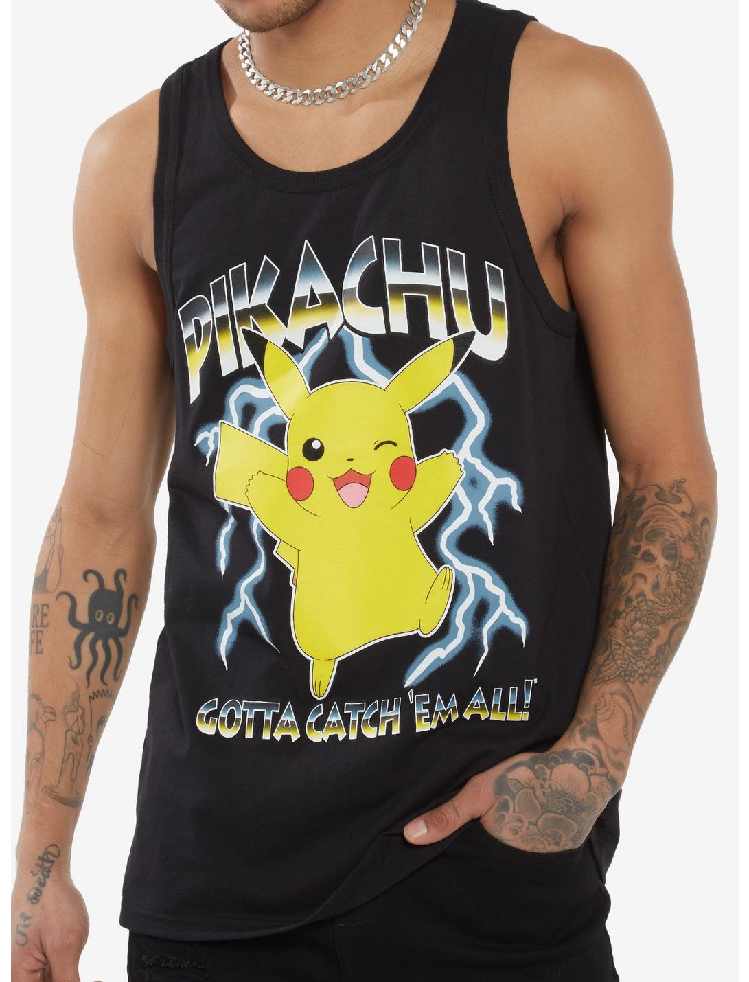 Pokemon Pikachu Metal Lightning Tank Top, BLACK, hi-res