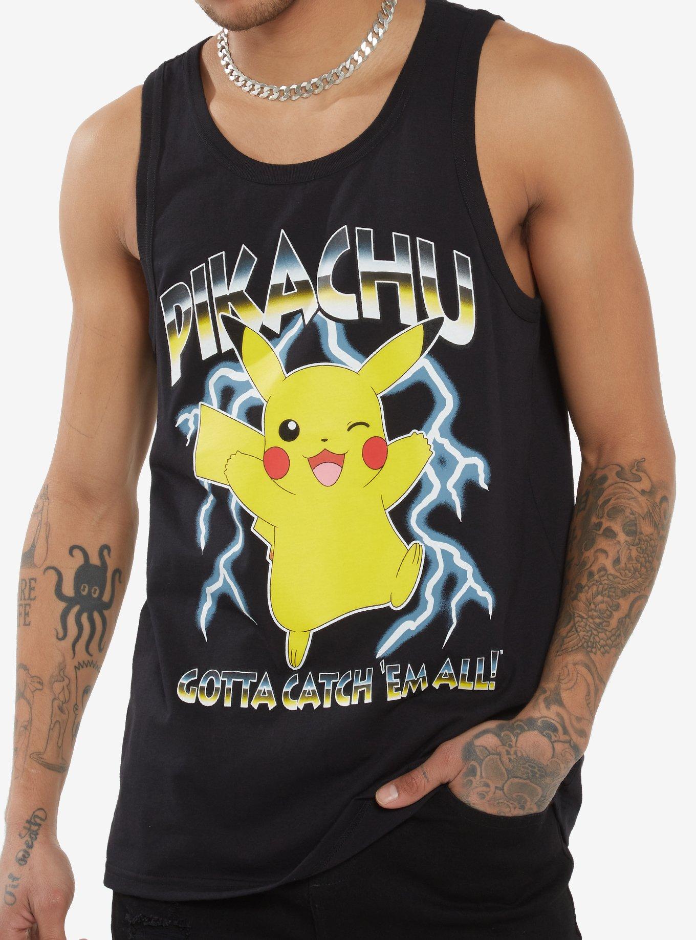 Pokemon Pikachu Metal Lightning Tank Top, BLACK, hi-res