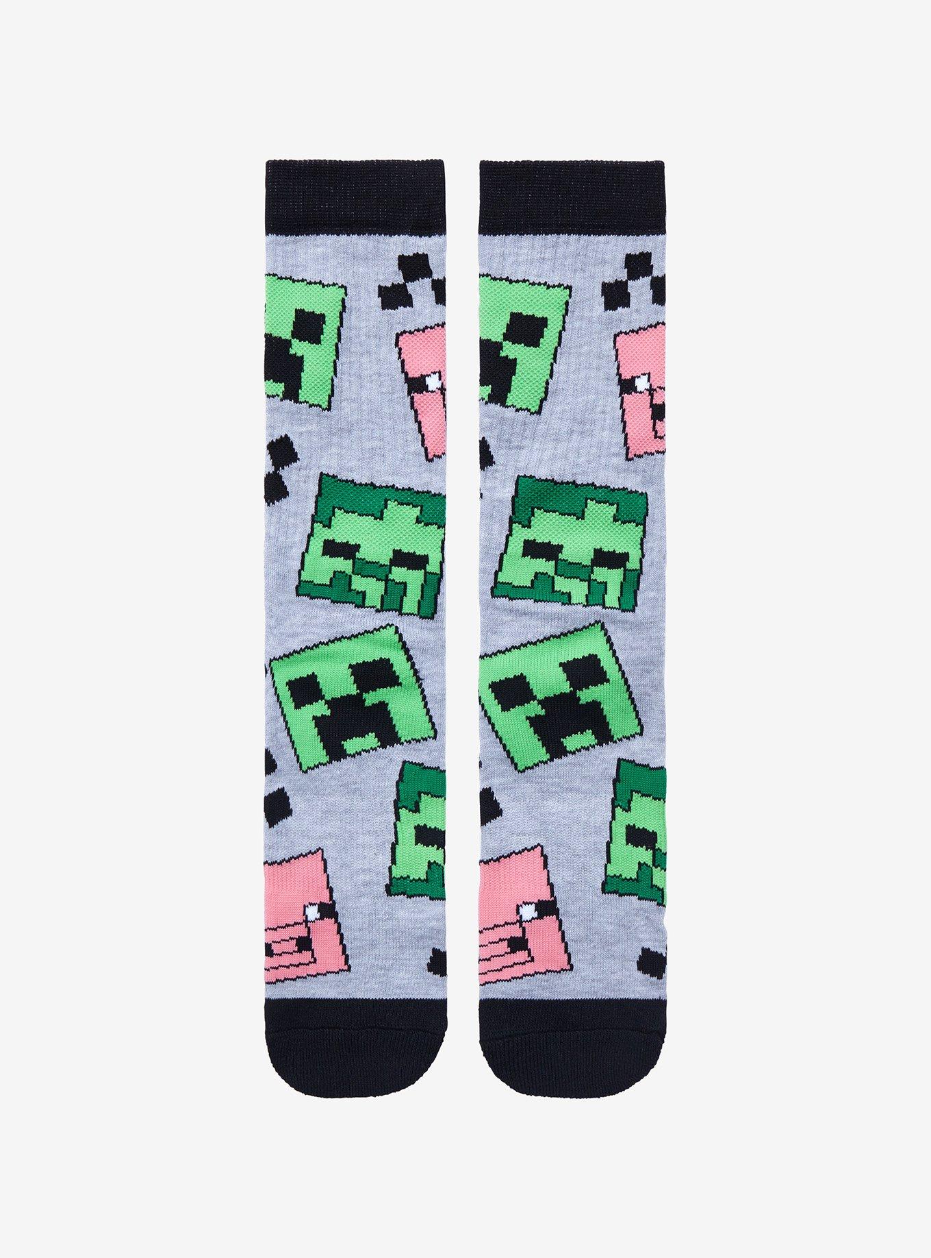 Minecraft Creatures Crew Socks Hot Topic