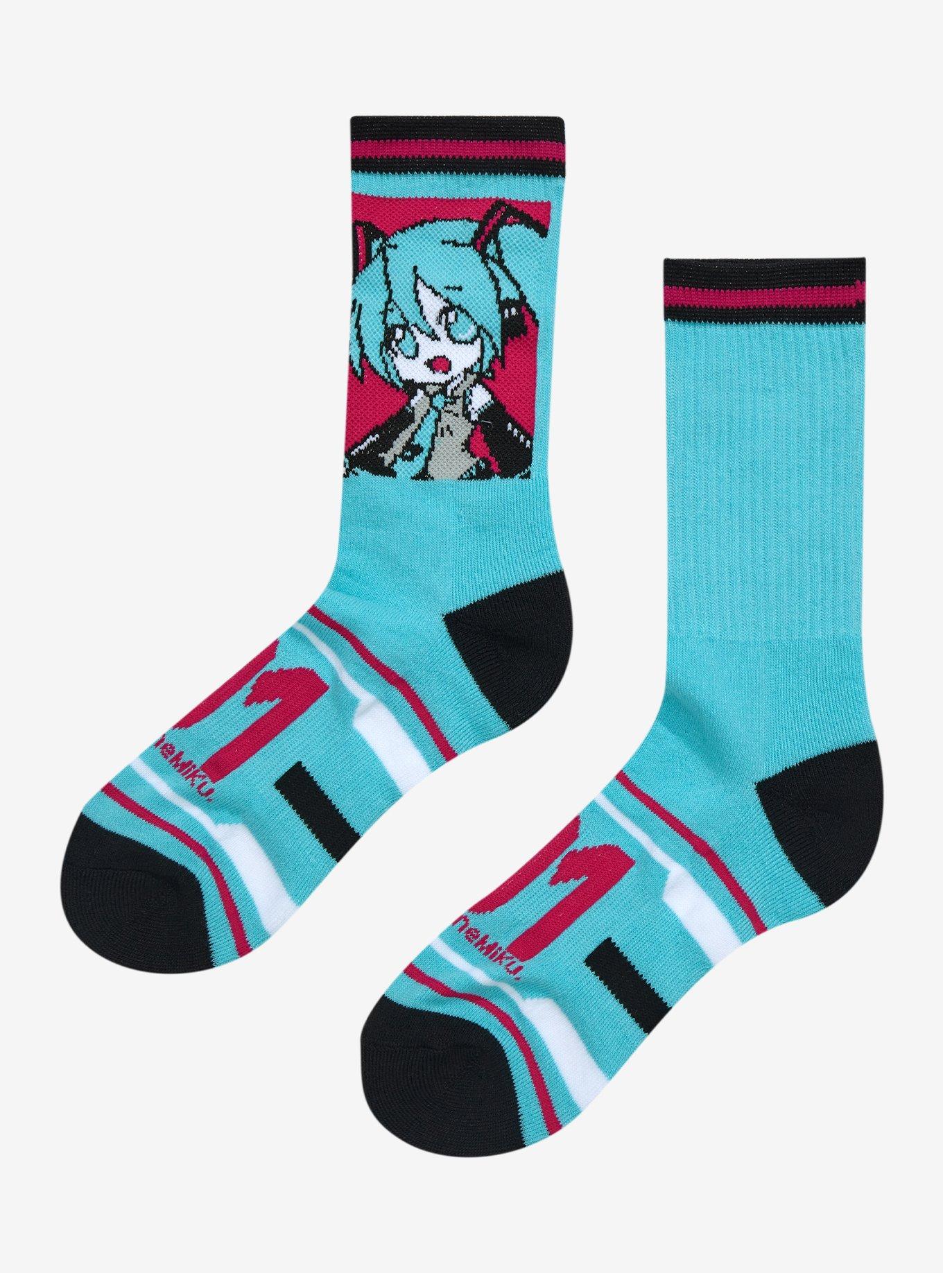 Hatsune Miku Chibi Crew Socks | Hot Topic
