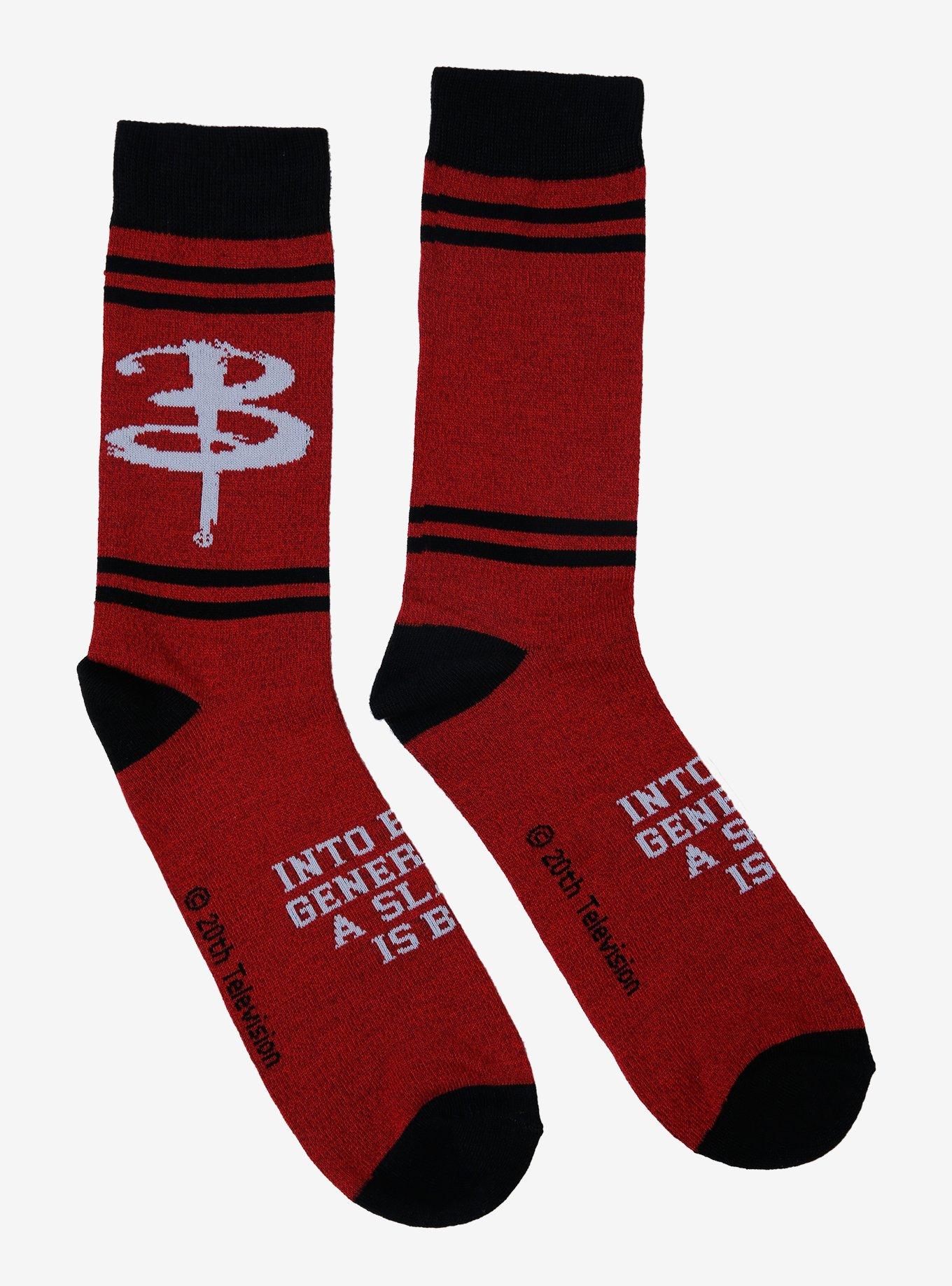 Buffy The Vampire Slayer Logo Crew Socks, , hi-res