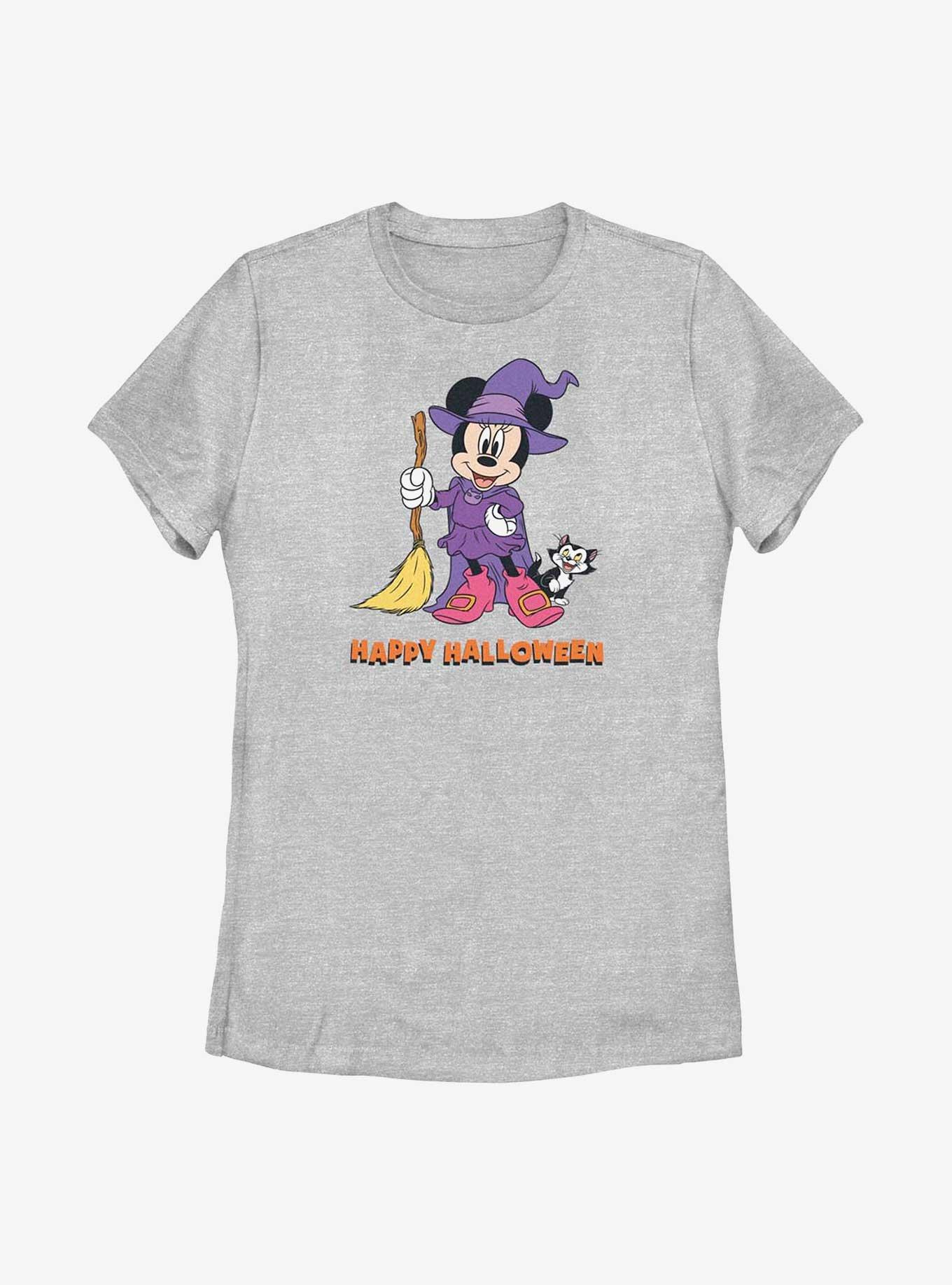 Disney Minnie Mouse Happy Halloween Witch  Womens T-Shirt, ATH HTR, hi-res