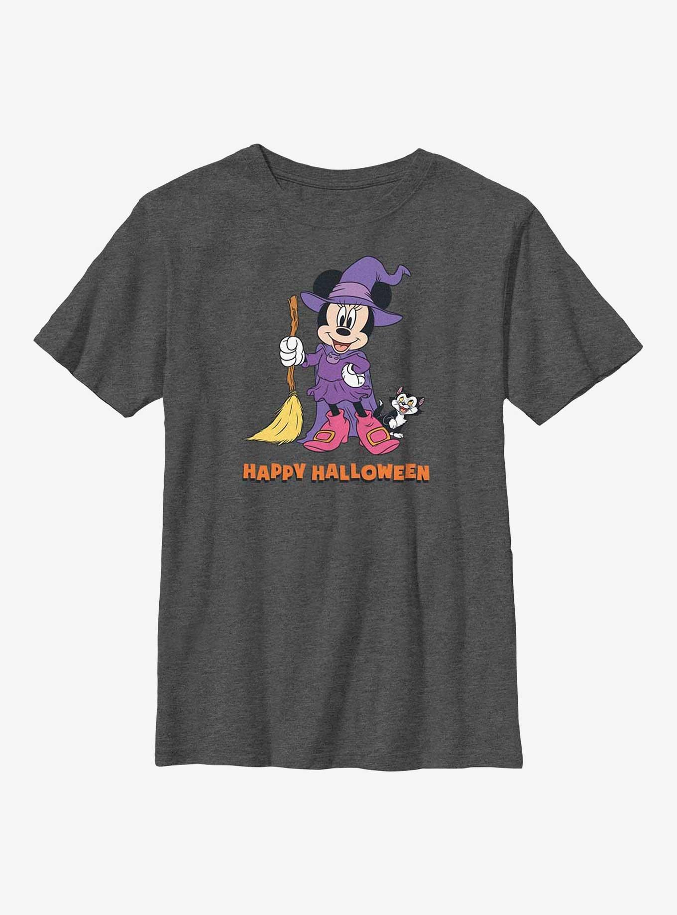 Disney Minnie Mouse Happy Halloween Witch  Youth T-Shirt, , hi-res